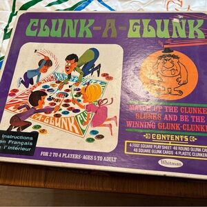 Vintage Whitman Clunk-A-Glunk Board Game